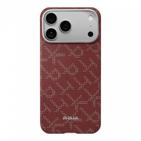 Чохол Pitaka Ultra-Slim Monogram для iPhone 17 Pro Red/Gold