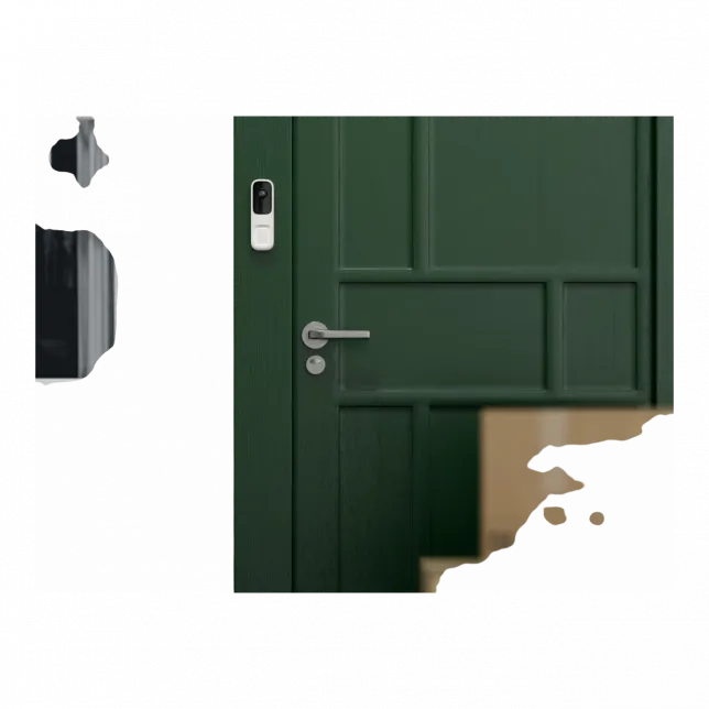 Відеодзвінок Ajax Doorbell, універсальне встановлення, 4 мп, 155° вертикальний 90° горизонтальний, іч 6м, дальнісь виявлення руху 4м, штучний інтелект, wi-fi, білий
