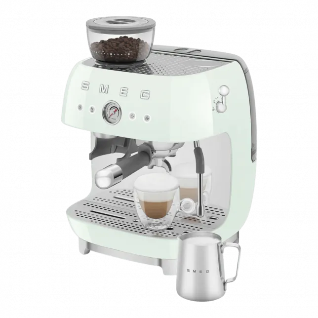 Кавомашина еспресо з кавомолкою Smeg (Green)