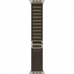 Apple Watch Ultra 4 GPS + LTE 49mm Natural Titanium Case with Dark Olive Alpine Loop - Small (MJCR4+MK794)