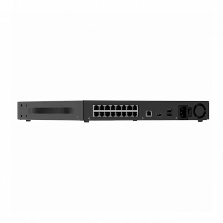 Мережевий відеореєстратор Ajax NVR H2D16PAC 16 black, HDMI 4K, 2 HDD, 16 PoE, 16 каналів, чорний, 140916.122.BL1