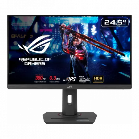 Монітор Asus 24.5" ROG Strix XG259QNS 2xHDMI, DP, 2xUSB, Audio, IPS, 380Hz, 0.3ms, sRGB 110%, FreeSync, Pivot, HDR400