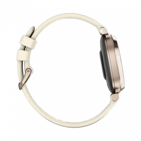 Смарт-годинник Garmin Lily 2 Sport Cream Gold з Coconut світло-бежевим силіконовим ремінцем
