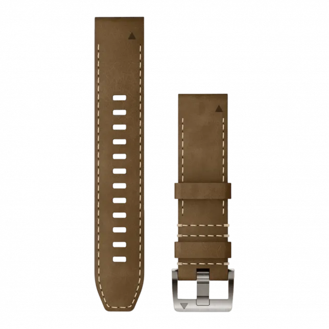 Ремінець QuickFit 22мм, Tundra/Black коричневий гібридний шкіряний/каучуковий