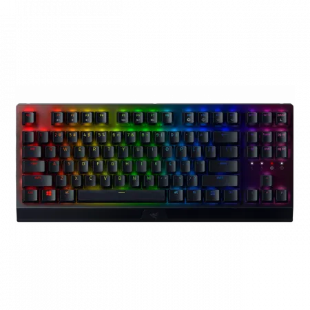Клавіатура механічна Razer BlackWidow V3 TKL 87key, Green Switch, USB-A, EN/RU, RGB, чорний