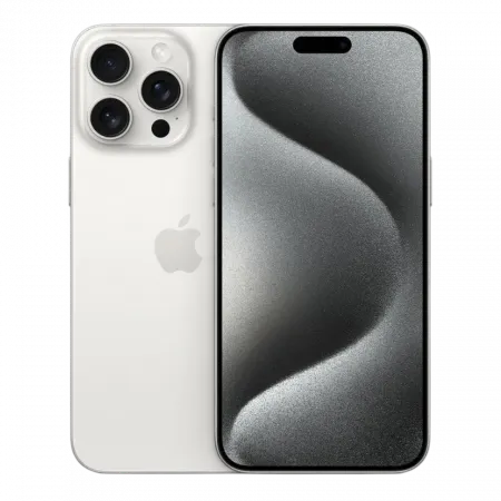 б/у Apple iPhone 15 Pro 128GB (White Titanium) (e-Sim) (Ідеальний стан)