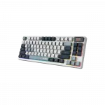 Клавіатура механічна MSI FORGE GK600 TKL W SKY UA 104key, mechanical Linear, USB-A, Wireless, Bluetooth, EN/UKR/RU, RGB, білий