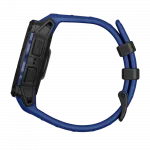 Смарт-годинник Garmin Instinct 3 45 мм, AMOLED Black чорний з Bolt Blue/Black синім/чорним силіконовим ремінцем
