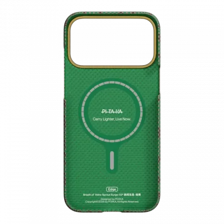 Чохол Pitaka Edge Ultra-Slim Breath of Veins для iPhone 17 Pro Sprout Surge