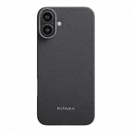 Чохол Pitaka Ultra-Slim Case Twill 600D for iPhone 16 Black/Grey