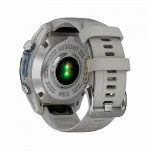 Смарт-годинник Garmin Descent Mk3 43 мм Stainless Steel з Fog Grey сірим силіконовим ремінцем