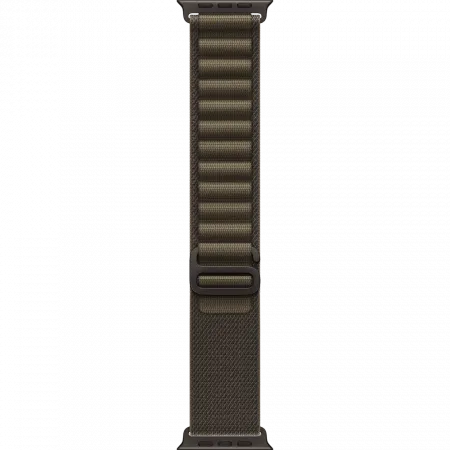 Apple Watch Ultra 4 GPS + LTE 49mm Black Titanium Case with Dark Olive Alpine Loop - Small (MJCT4+MKDW4)