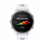 Смарт-годинник Garmin Forerunner 170 Whitestone білий з Whitestone/Cloud Blue білим/блакитним силіконовим ремінцем
