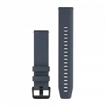 Ремінець Quick Release 20 мм, Granite Blue синьо-сірий, Black застібка, силіконовий