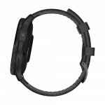 Смарт-годинник Garmin Venu 3 Slate stainless steel bezel з чорним корпусом та шкіряним ремінцем