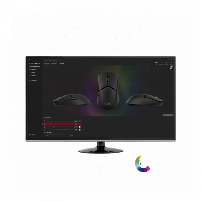 Миша HyperX Pulsefire SAGA PRO, RGB, USB-A/WL/BT, чорний