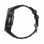 Смарт-годинник Garmin Fenix 9  51мм, Carbon Grey DLC Titanium з Black чорним силіконовим ремінцем