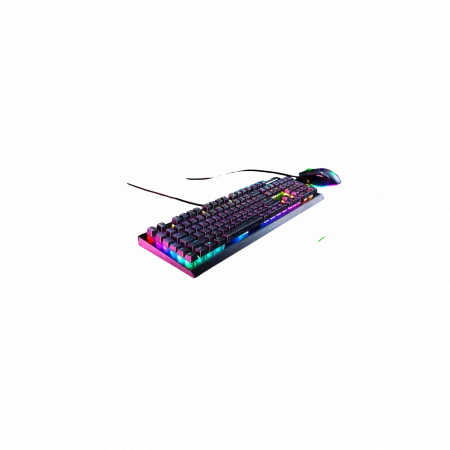 Клавіатура механічна Razer BlackWidow V4 X 110key, Green Switch, USB-A, EN/RU, RGB, чорний