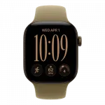 Apple Watch Series 12 GPS 46mm Dark Bronze Aluminum Case with Olive Sport Band M/L (MJEU4)