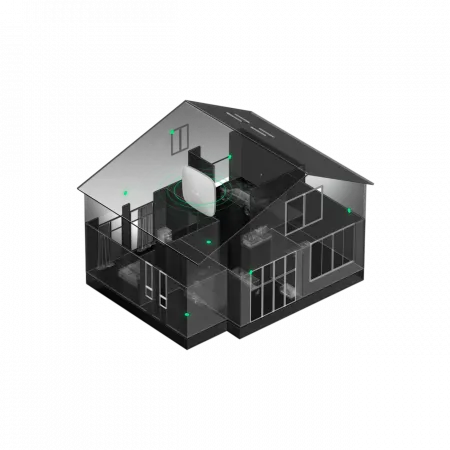 Комплект охоронної сигналізації Ajax StarterKit 2, hub2, motionprotect, doorprotect, spacecontrol, jeweller, бездротовий, білий