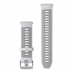 Ремінець для Forerunner 22 мм, Whitestone/Powder Grey білий зі Silver застібкою силіконовий