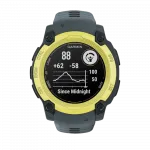 Смарт-годинник Garmin Instinct E 40 мм Electric Lime жовтий з Twilight сірим силіконовим ремінцем