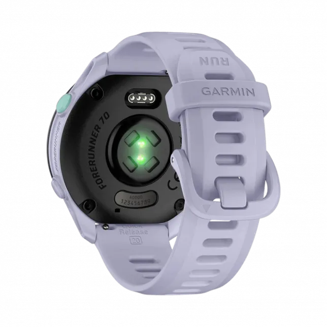 Смарт-годинник Garmin Forerunner 70 Cool Lavender з бузковим силіконовим ремінцем