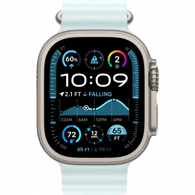 б/у Apple Watch Ultra 2 GPS + LTE 49mm Titanium Case with Ice Blue Ocean Band