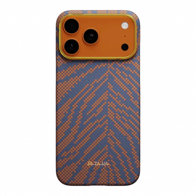 Чохол Pitaka Edge Ultra-Slim Breath of Veins для iPhone 17 Pro Max Burning Orange