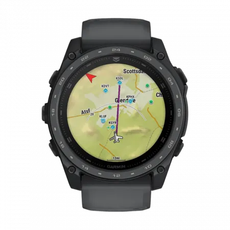 Смарт-годинник Garmin Tactix 8 51 мм AMOLED, Cerakote Coating З балістичним калькулятором Applied Ballistics Ultralight, з покриттям Slate Grey темно-сірий Cerakote