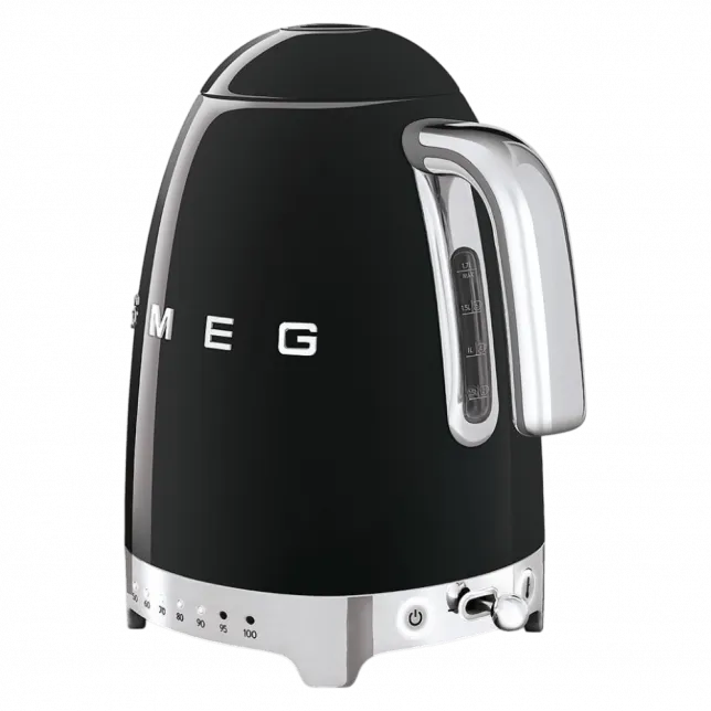Чайник електричний з регулятором температури Smeg (Black)