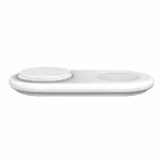 Зарядний пристрій бездротовий Belkin 2в1 15W Pad Qi2, White