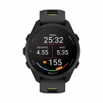 Смарт-годинник Garmin Forerunner 170 Black чорний з Black/Amp Yellow чорним/жовтим силіконовим ремінцем