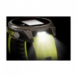 Смарт-годинник Garmin Fenix 8 47мм, Solar Sapphire, Titanium з Amp Yellow/Graphite жовтим силіконовим ремінцем
