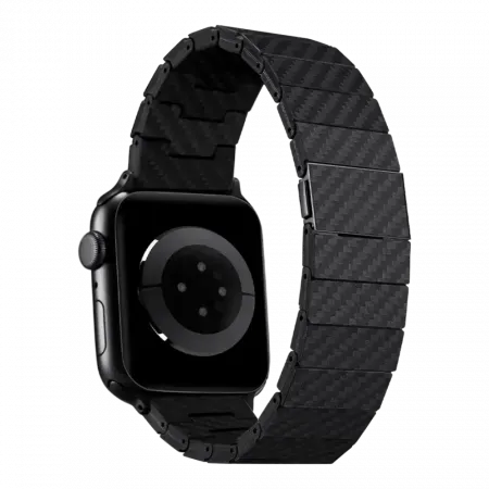 Ремінець PITAKA Carbon Fiber Watch Band Modern for Apple Watch 49/45/44mm, Black/Grey