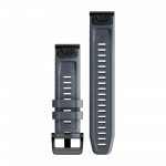 Ремінець QuickFit 22 мм, Granite Blue синьо-сірий силіконовий