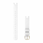 Ремінець для Lily 14 мм, White білий, Cream Gold застібка, італійська шкіра