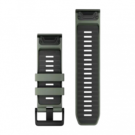 Ремінець QuickFit 26 мм, Willow/Graphite сіро-зелений силіконовий