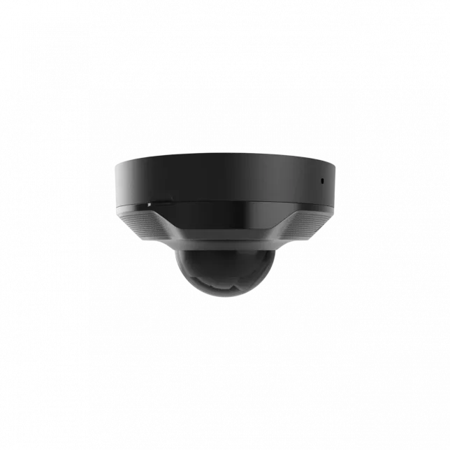 IP-Камера дротова Ajax DomeCam Mini, 8мп, 2.8мм, Poe, True WDR, IP 65, ІЧ 30м, аудіо, кут огляду 100° до 110°, міні купольна, чорна