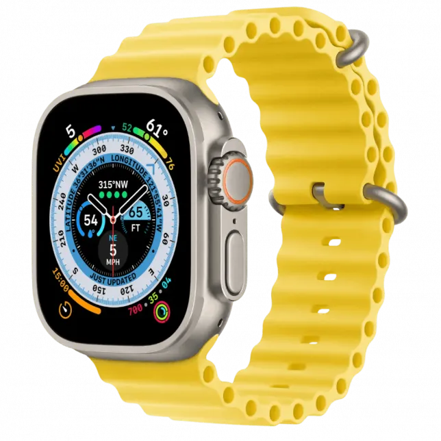 б/у Apple Watch Ultra GPS + LTE 49mm Titanium Case with Yellow Ocean Band