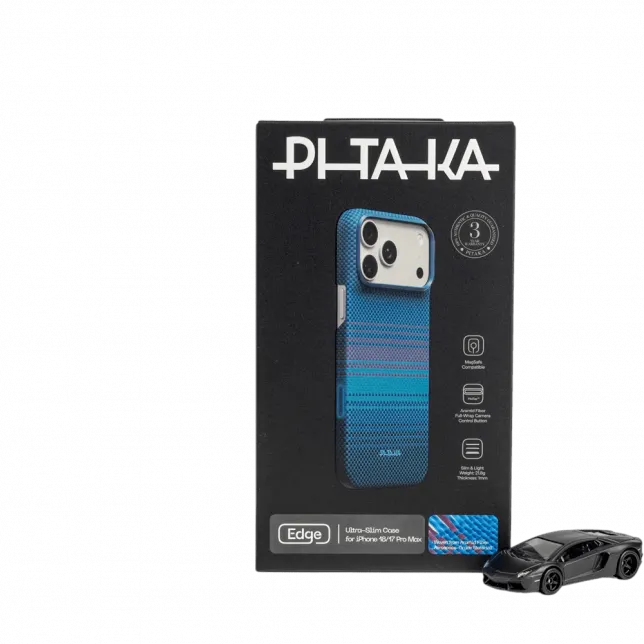 Чохол Pitaka Edge Ultra-Slim Nights-Midnight-01 для iPhone 18 Pro/17 Pro