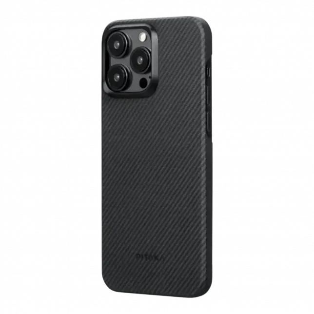 Чохол Pitaka MagEZ Case 4 Twill 600D for iPhone 15 Pro Black/Grey