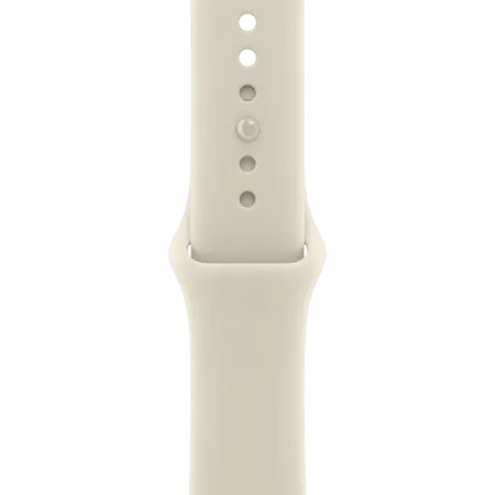 Apple Watch Series 12 GPS + LTE 46mm Pearl White Ceramic Case with Sand Sport Band - S/M (MJH14)