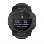 Смарт-годинник Garmin Instinct 3 50 мм, AMOLED, Tactical Edition Black чорний з чорним силіконовим ремінцем