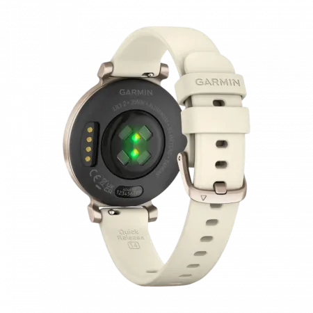 Смарт-годинник Garmin Lily 2 Sport Cream Gold з Coconut світло-бежевим силіконовим ремінцем
