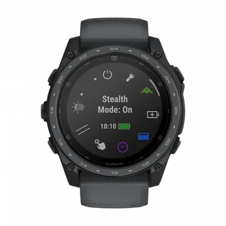Смарт-годинник Garmin Tactix 8 51 мм AMOLED, Cerakote Coating З балістичним калькулятором Applied Ballistics Ultralight, з покриттям Slate Grey темно-сірий Cerakote