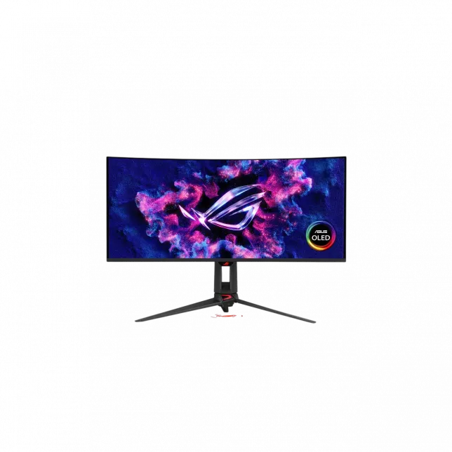 Монітор Asus 34" ROG Swift OLED PG34WCDN 2xHDMI, DP, USB-C, 3xUSB, Audio, QD-OLED, 3440x1440, 21:9, 360Hz, 0.03ms, DCI-P3 99%, CURVED, G-SYNC, FreeSync, HAS, HDR500