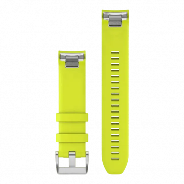 Ремінець QuickFit 22 мм, для MARQ Amp Yellow жовтий силіконовий