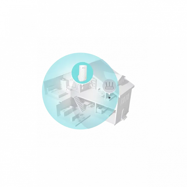 Розширювач покриття WiFi TP-LINK RE220 AC750, 1xFE LAN, MESH