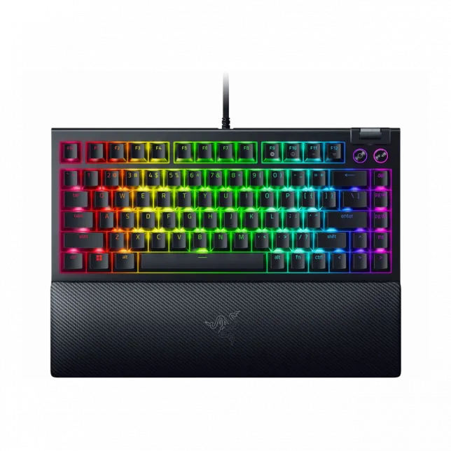 Клавіатура Razer BlackWidow V4 75% RGB 83key Mechanical Tactile Switch GEN-3, USB-A, EN, чорний